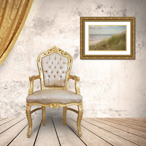 Beach Grass I Gold Ornate Wood Framed Art Print with Double Matting by Suchocki, Irene