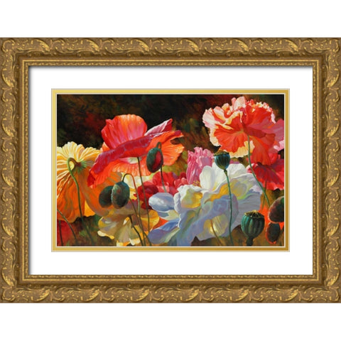 Summer Radiance Gold Ornate Wood Framed Art Print with Double Matting by Styles, Emma