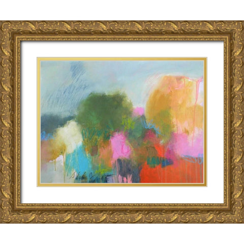 A Day at the Coast 0.2 Gold Ornate Wood Framed Art Print with Double Matting by Schueler, Anna