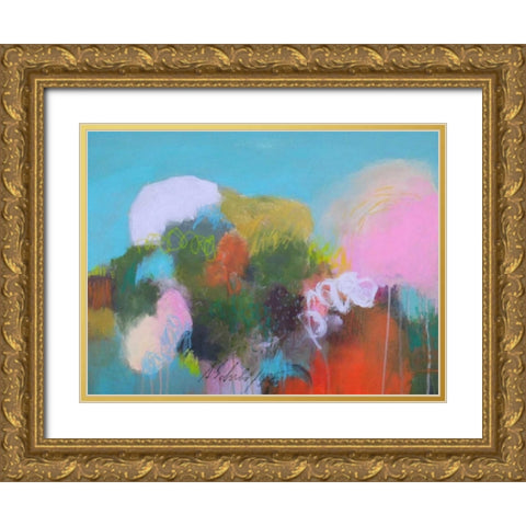 A Day at the Coast 0.3 Gold Ornate Wood Framed Art Print with Double Matting by Schueler, Anna