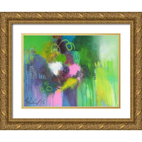 A Day at the Coast 0.6 Gold Ornate Wood Framed Art Print with Double Matting by Schueler, Anna