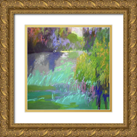 Flowing Through Gold Ornate Wood Framed Art Print with Double Matting by Schmidt, Jane