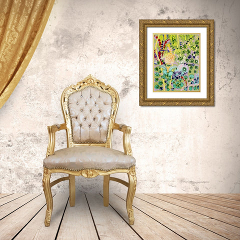 Her Well Trained Arms Gold Ornate Wood Framed Art Print with Double Matting by Siegmann, Sofie