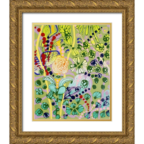 Her Well Trained Arms Gold Ornate Wood Framed Art Print with Double Matting by Siegmann, Sofie