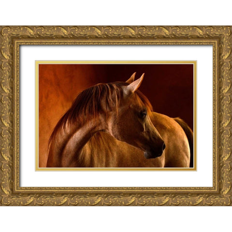 Clay Gold Ornate Wood Framed Art Print with Double Matting by Stromberg, Tony