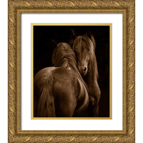 Tenderness I Gold Ornate Wood Framed Art Print with Double Matting by Stromberg, Tony