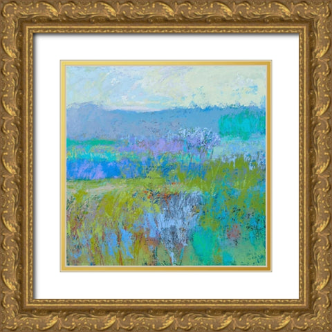 Color Field 41 Gold Ornate Wood Framed Art Print with Double Matting by Schmidt, Jane