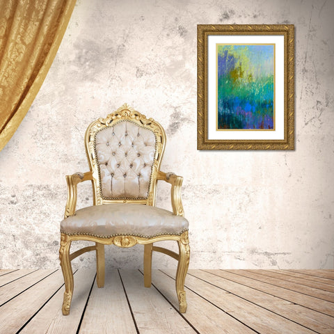 Landscape Within - Left Gold Ornate Wood Framed Art Print with Double Matting by Schmidt, Jane