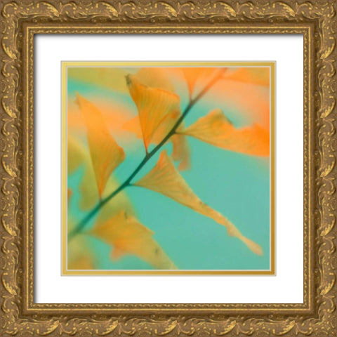 Fern Dance 2 Gold Ornate Wood Framed Art Print with Double Matting by Stalus, Judy