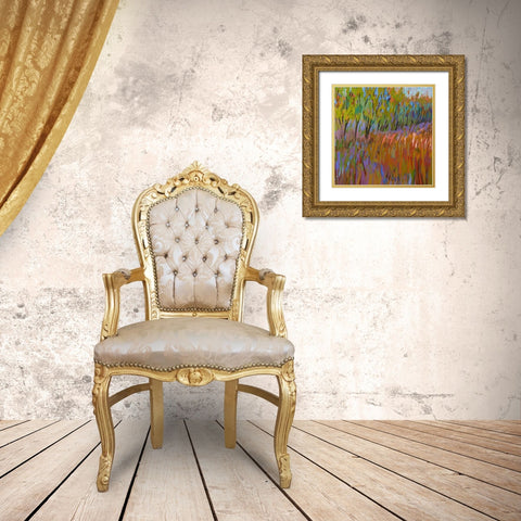 Pastoral XVII Gold Ornate Wood Framed Art Print with Double Matting by Schmidt, Jane