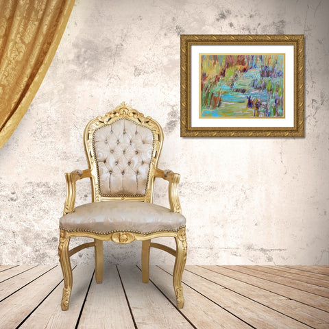 Winding Through Gold Ornate Wood Framed Art Print with Double Matting by Schmidt, Jane