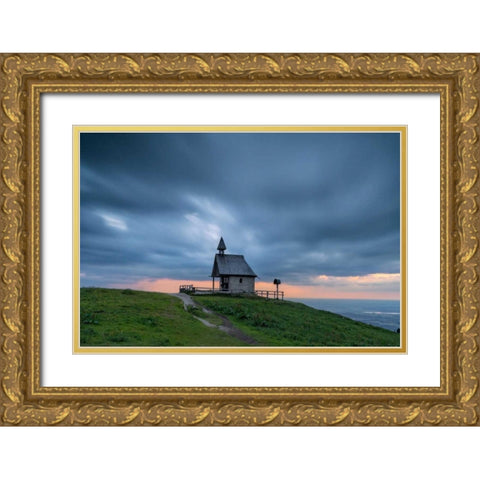 Close To Heaven Gold Ornate Wood Framed Art Print with Double Matting by Schneidersmann, Anne