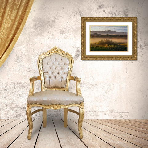 Il Belvedere Gold Ornate Wood Framed Art Print with Double Matting by Schneidersmann, Anne