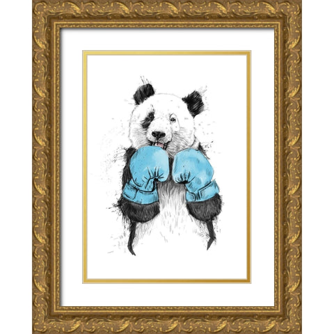 The Winner Gold Ornate Wood Framed Art Print with Double Matting by Solti, Balazs