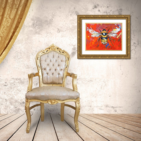 Every Shining Flower Gold Ornate Wood Framed Art Print with Double Matting by Swanson, Adam