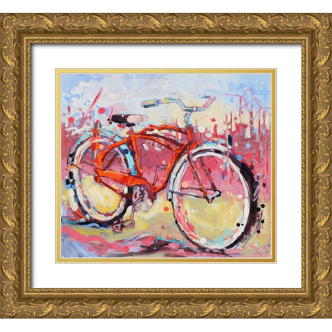 Gentle Whisper Gold Ornate Wood Framed Art Print with Double Matting by Swanson, Adam