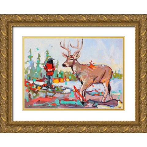 Love Letters Gold Ornate Wood Framed Art Print with Double Matting by Swanson, Adam