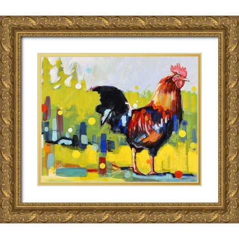 Papa Was a Rodeo Gold Ornate Wood Framed Art Print with Double Matting by Swanson, Adam