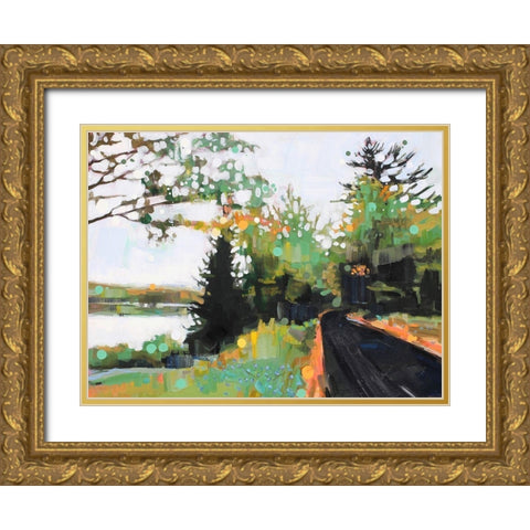Star Splitter Gold Ornate Wood Framed Art Print with Double Matting by Swanson, Adam