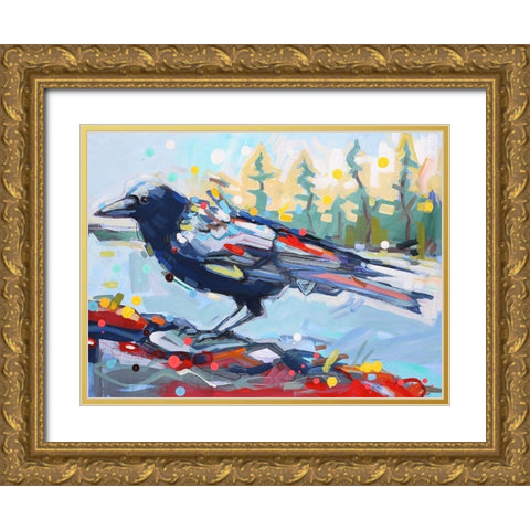 Working Backwards Gold Ornate Wood Framed Art Print with Double Matting by Swanson, Adam