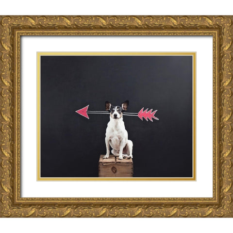 Prankster Gold Ornate Wood Framed Art Print with Double Matting by Sabo, Susan