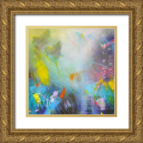 I Saw a New Heaven Gold Ornate Wood Framed Art Print with Double Matting by Schubert, Bea Garding