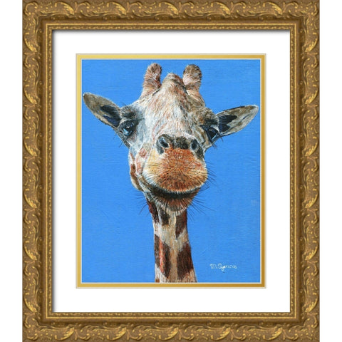 Norman Gold Ornate Wood Framed Art Print with Double Matting by Symons, Melissa