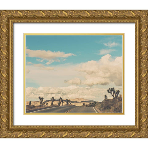 Weekend Drive Gold Ornate Wood Framed Art Print with Double Matting by Soffia, Myan
