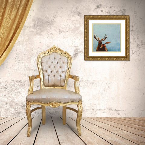 Friends Gold Ornate Wood Framed Art Print with Double Matting by Stewart, Lucia