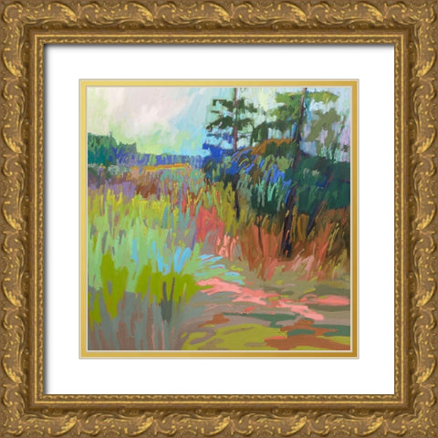 Out There Gold Ornate Wood Framed Art Print with Double Matting by Schmidt, Jane