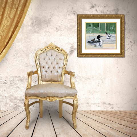 Acting Looney Gold Ornate Wood Framed Art Print with Double Matting by Swanson, Adam