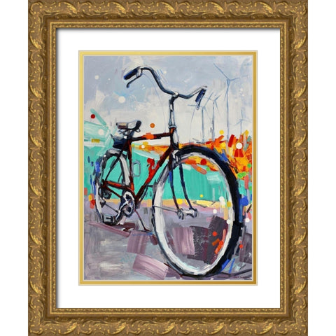 Animal Picnic Gold Ornate Wood Framed Art Print with Double Matting by Swanson, Adam