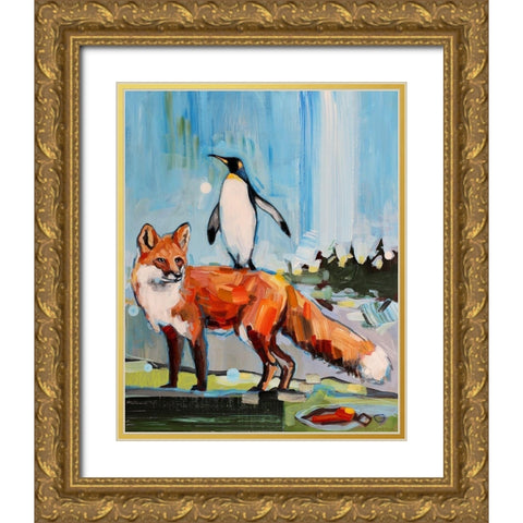 Chase Gold Ornate Wood Framed Art Print with Double Matting by Swanson, Adam
