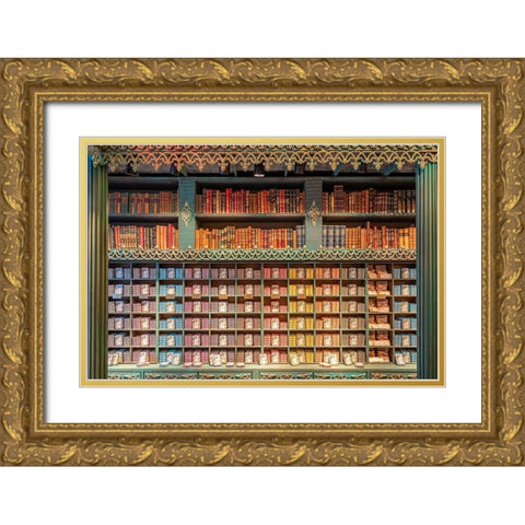 Mundo Fantastico Da Sardhina, Lisbon, Portugal Gold Ornate Wood Framed Art Print with Double Matting by Silver, Richard