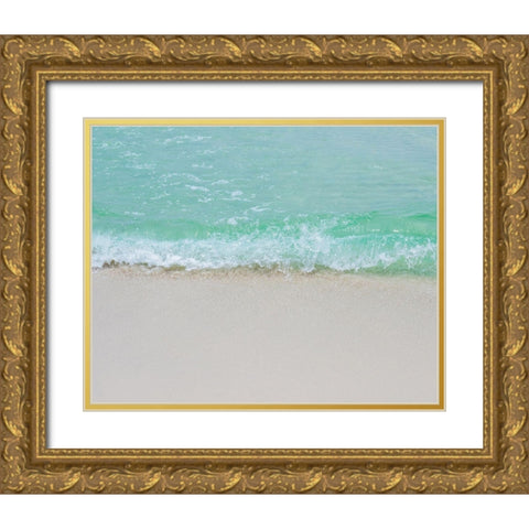 Little Waves Gold Ornate Wood Framed Art Print with Double Matting by Soffia, Myan