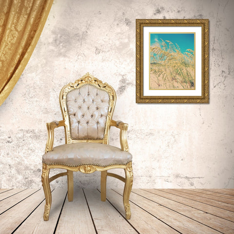 Sea Oats Gold Ornate Wood Framed Art Print with Double Matting by Soffia, Myan