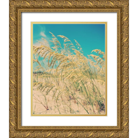 Sea Oats Gold Ornate Wood Framed Art Print with Double Matting by Soffia, Myan