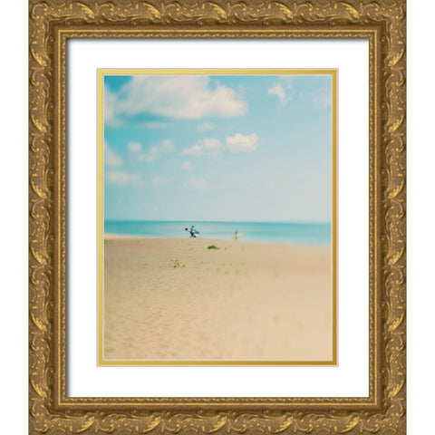 Silent Observer Gold Ornate Wood Framed Art Print with Double Matting by Soffia, Myan