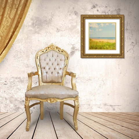 Layers Gold Ornate Wood Framed Art Print with Double Matting by Soffia, Myan