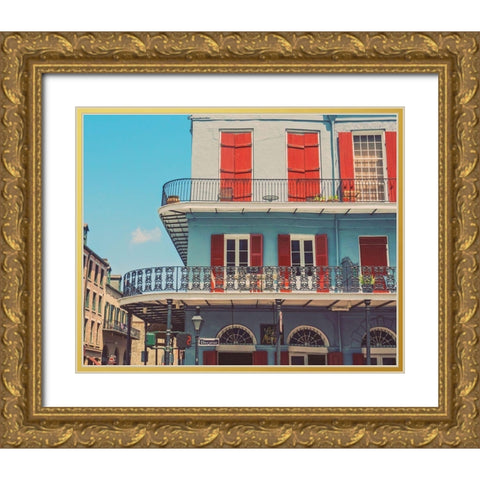 Two Gold Ornate Wood Framed Art Print with Double Matting by Soffia, Myan