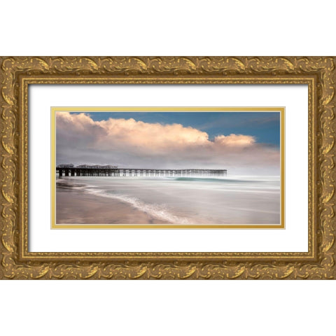 Crystal Clear Gold Ornate Wood Framed Art Print with Double Matting by Sie, Lee