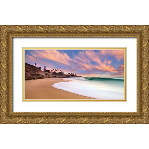The Beach Break Gold Ornate Wood Framed Art Print with Double Matting by Sie, Lee