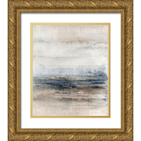 Winter Field No. 1 Gold Ornate Wood Framed Art Print with Double Matting by Smach, Radek