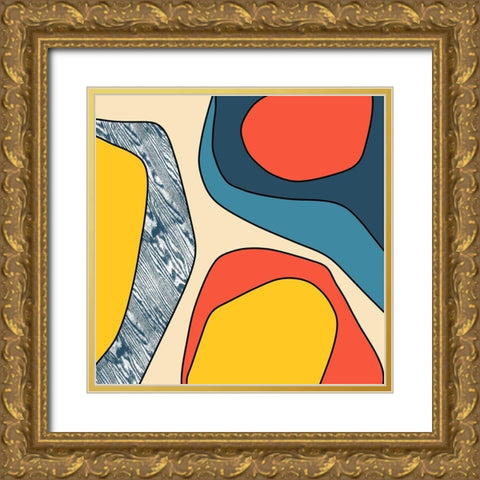 Wood Gold Ornate Wood Framed Art Print with Double Matting by Sierer, Trish