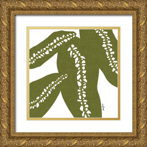 Rhaphido Gold Ornate Wood Framed Art Print with Double Matting by Sierer, Trish