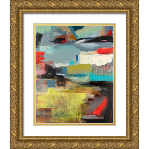 Sky Gold Ornate Wood Framed Art Print with Double Matting by Schuerbeke, Deanna
