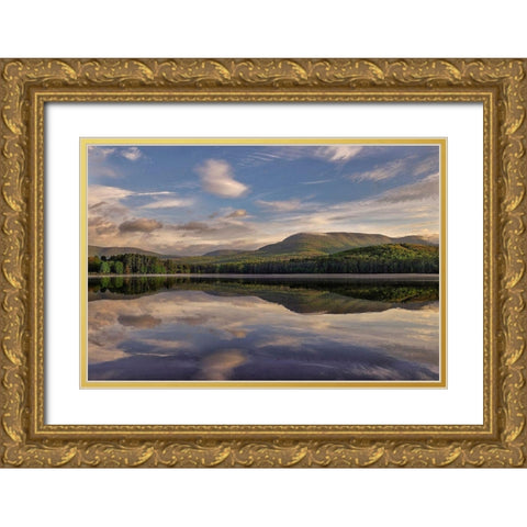 Morning Cooper Lake Gold Ornate Wood Framed Art Print with Double Matting by Sinclair, Kelly