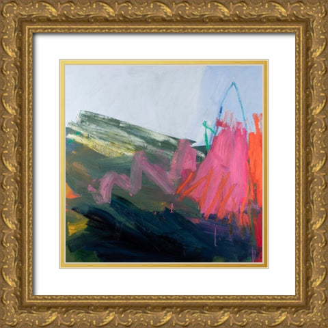 Forces of Nature: Pink Gold Ornate Wood Framed Art Print with Double Matting by Singerman, Jessica
