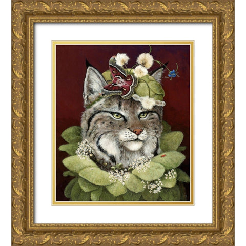 Forest Ruff Gold Ornate Wood Framed Art Print with Double Matting by Schmitz, Carolyn