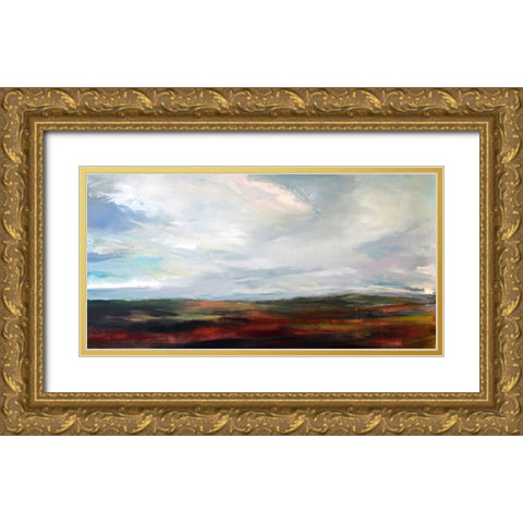 Looking East Gold Ornate Wood Framed Art Print with Double Matting by Schuerbeke, Deanna